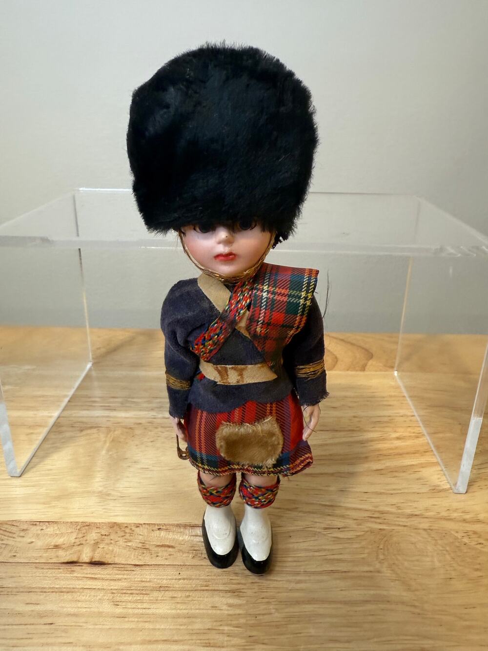 Vintage 1950s Rogard Scottish Guard Doll Made of Celluloid or Hard Plastic JL